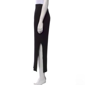 Loulou Studio Black Ribbed Pencil Skirt